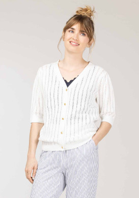 CARDIGAN TRICOT NATUREL GEMA CARDIGAN TRICOT NATUREL GEMA