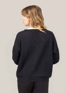 CARDIGAN TRICOT NOIR GARDANE