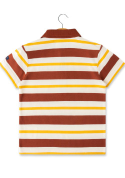 POLO MC FOND GREGE RAYE MULTICOLORE ODELINO