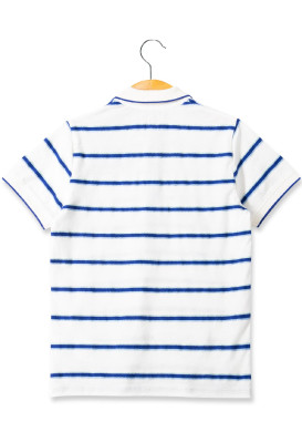 POLO MC FOND NATUREL RAYE BLEU OLIVER POLO MC FOND NATUREL RAYE BLEU OLIVER