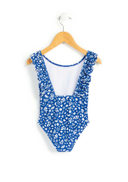 MAILLOT DE BAIN FOND BLANC IMPRIME BLEU BALANA