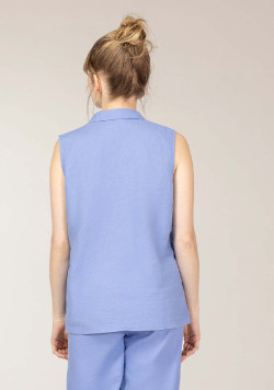 CHEMISE CHEMISIER SsM BLEU LAVANDE ESIER