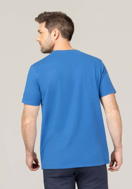 TEE SHIRT MC BLEU MOYEN THEAU