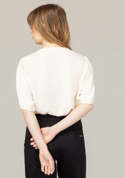 CHEMISE CHEMISIER ML BLANC CASSE CALO