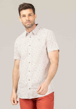 CHEMISE CHEMISIER MC IMPRIME GREGE CARIF