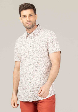 CHEMISE CHEMISIER MC IMPRIME GREGE CARIF
