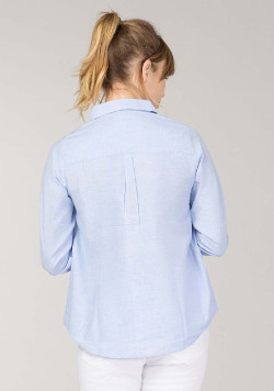 CHEMISE CHEMISIER ML BLEU CARLINA2