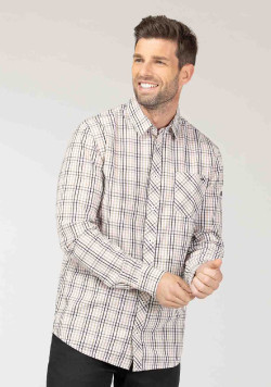 CHEMISE CHEMISIER ML CARREAUX MULTICOLORE CAYANE