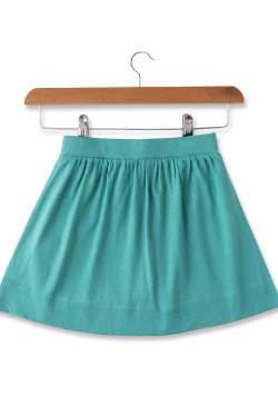 JUPE COURTE IMPRIME VERT LAGON JAEL