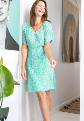 ROBE MC IMPRIME VERT PARO