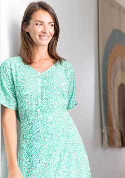 ROBE MC IMPRIME VERT PARO