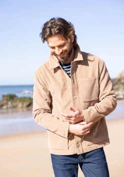 VESTE ML BEIGE VELOUR