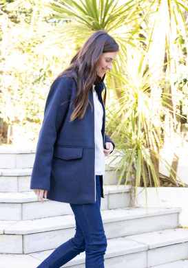 MANTEAU INDIGO XALAM Manteau bleu marine Femme