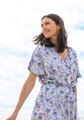 Chemise Kimono Femme imprimé floral Chemise Kimono Femme imprimé floral