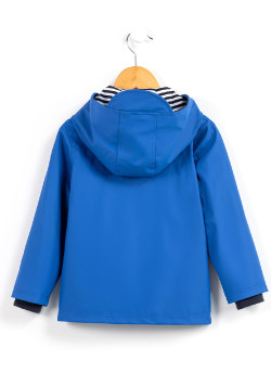 Ciré garçon à capuche bleu vif