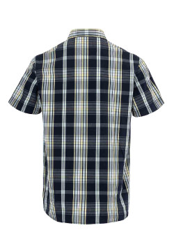Chemise manches courtes à carreaux Homme