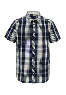 Chemise manches courtes à carreaux Homme Chemise manches courtes à carreaux Homme