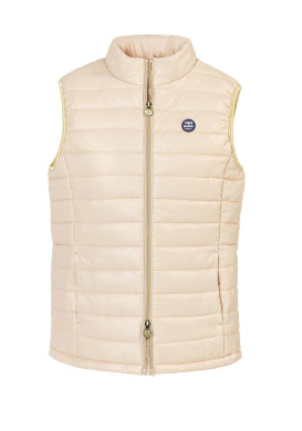 DOUDOUNE BEIGE DORE XIANG Doudoune sans manches Femme beige doré