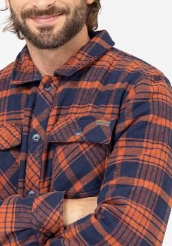 VESTE ML CARREAUX ROUILLE JARROT