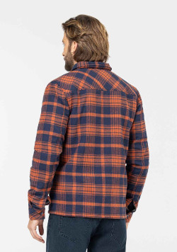 VESTE ML CARREAUX ROUILLE JARROT