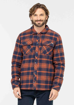 VESTE ML CARREAUX ROUILLE JARROT