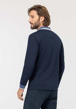 POLO ML INDIGO ODARO