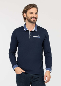 POLO ML INDIGO ODARO
