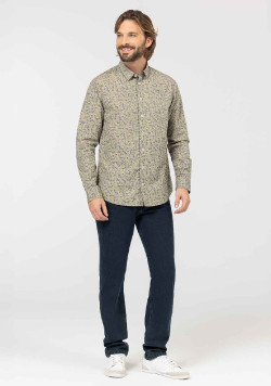 CHEMISE CHEMISIER ML IMPRIME SABLE CEVAN