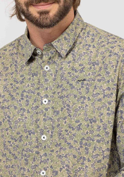 CHEMISE CHEMISIER ML IMPRIME SABLE CEVAN