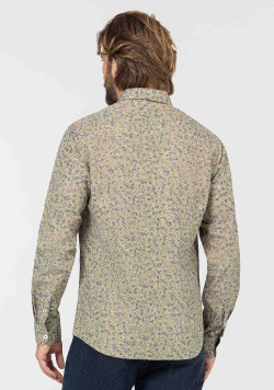 CHEMISE CHEMISIER ML IMPRIME SABLE CEVAN