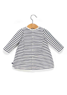 ROBE ML FOND BLANC CASSE RAYE INDIGO ROTALINE ROBE ML FOND BLANC CASSE RAYE INDIGO ROTALINE