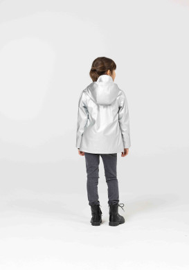 Ciré doublé polaire argent Fille