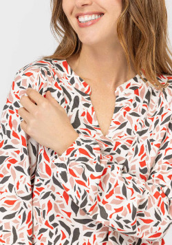 BLOUSE ML IMPRIME CLAPIE