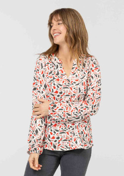 BLOUSE ML IMPRIME CLAPIE