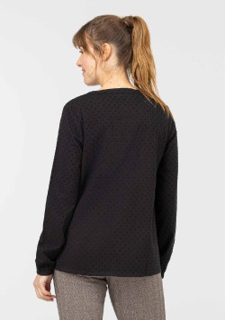 BLOUSE ML NOIR CYCLONY