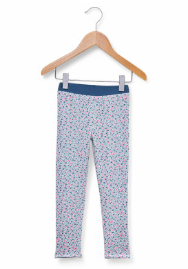 Legging long bleu foncé Fille