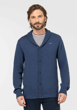CARDIGAN TRICOT BLEU GENARO