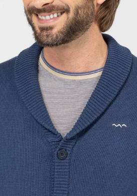 CARDIGAN TRICOT BLEU GENARO CARDIGAN TRICOT BLEU GENARO