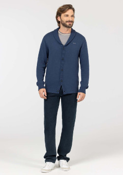 CARDIGAN TRICOT BLEU GENARO