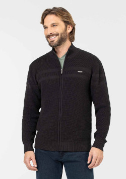 CARDIGAN TRICOT NOIR GIOVANI