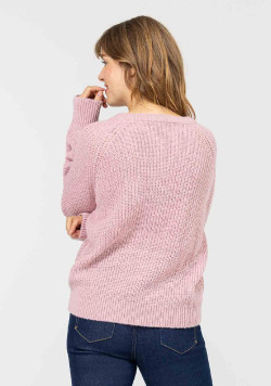 CARDIGAN TRICOT ROSE GALI