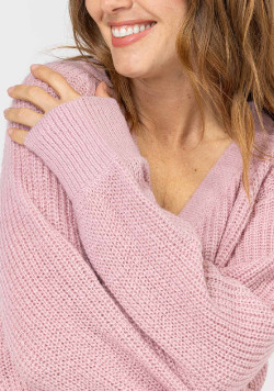 CARDIGAN TRICOT ROSE GALI