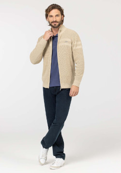 CARDIGAN TRICOT SABLE GIOVANI