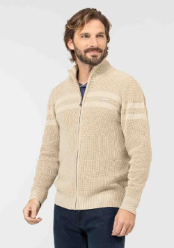 CARDIGAN TRICOT SABLE GIOVANI