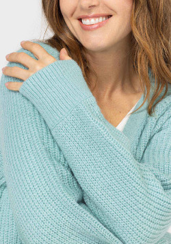 CARDIGAN TRICOT VERT GALI