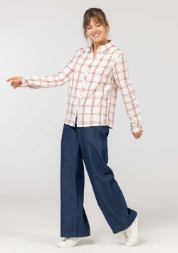 Chemise à carreaux Femme