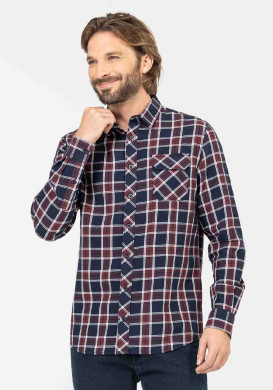CHEMISE CHEMISIER ML CARREAUX INDIGO CHADLI CHEMISE CHEMISIER ML CARREAUX INDIGO CHADLI