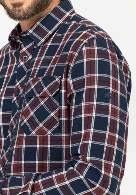 CHEMISE CHEMISIER ML CARREAUX INDIGO CHADLI CHEMISE CHEMISIER ML CARREAUX INDIGO CHADLI