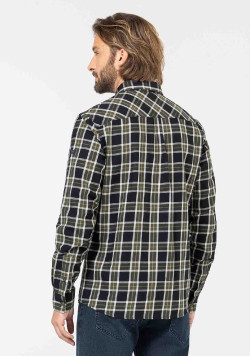 CHEMISE CHEMISIER ML CARREAUX NOIR CHADLI