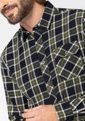CHEMISE CHEMISIER ML CARREAUX NOIR CHADLI CHEMISE CHEMISIER ML CARREAUX NOIR CHADLI